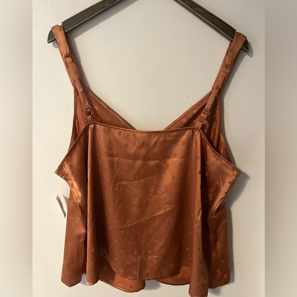 Polka Dot Satin Jacquard Cami Top - Picture 7 of 11